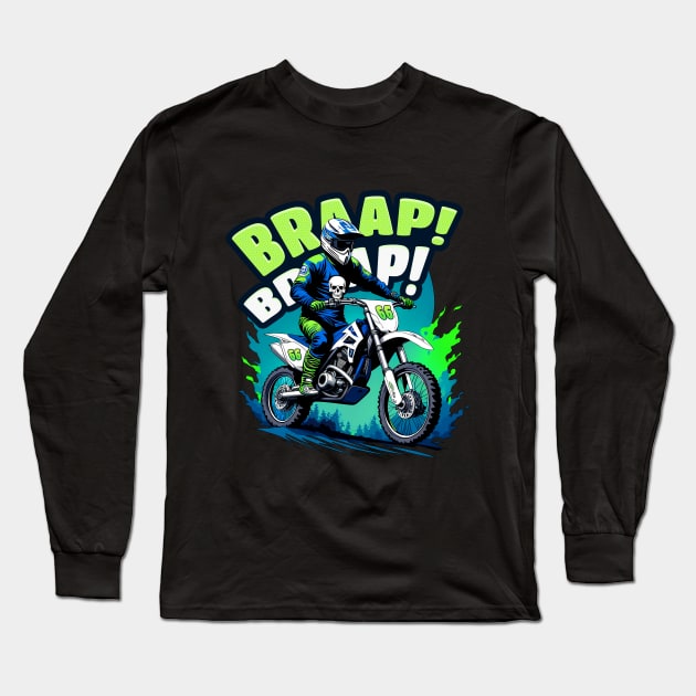 BRAAP Long Sleeve T-Shirt by vibrain